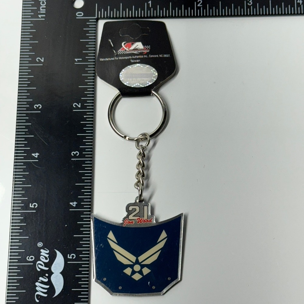 Jon Wood‎ 21 NASCAR Air Force USAF Keychain Diecast Collectible